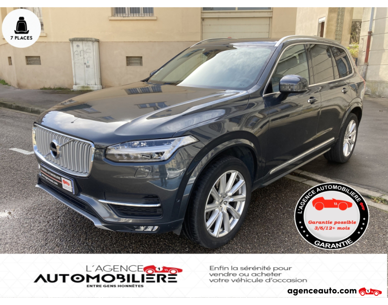 Achat voiture occasion, Auto occasion pas cher | Agence Auto Volvo XC90 2.0 D4 BI TURBO 190 CH GEARTRONIC  INSCRIPTION 7 PLACES Argent Année 2017 Automatique Diesel